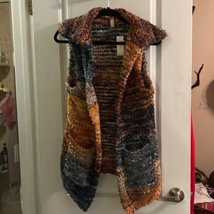 Anthropology Spacedye Sweater Vest cardigan XXS
